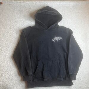 "Live from Utopia" men's black fade concert hoodie Travis Scott rap L